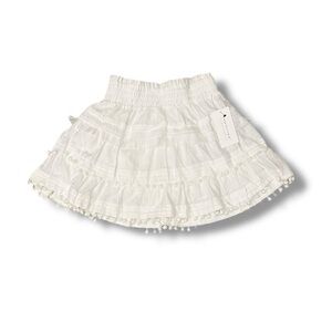 **NWT**DO+BE White Ruffled Mini Skirt
